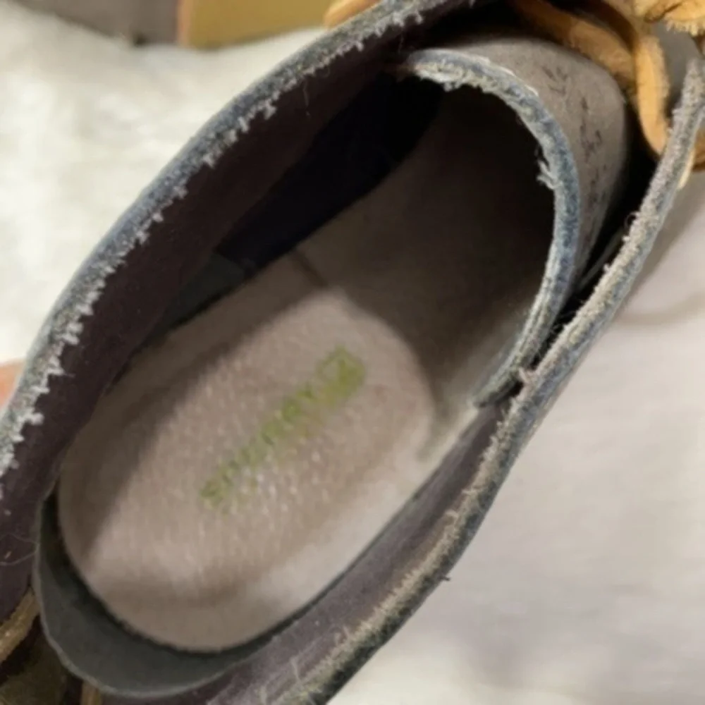 Sperry Women's Harlow Burnished Leather Wedge Bootie Size 7.5M Color GRAPHITE